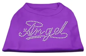 Angel Rhinestud Shirt Purple L (14)