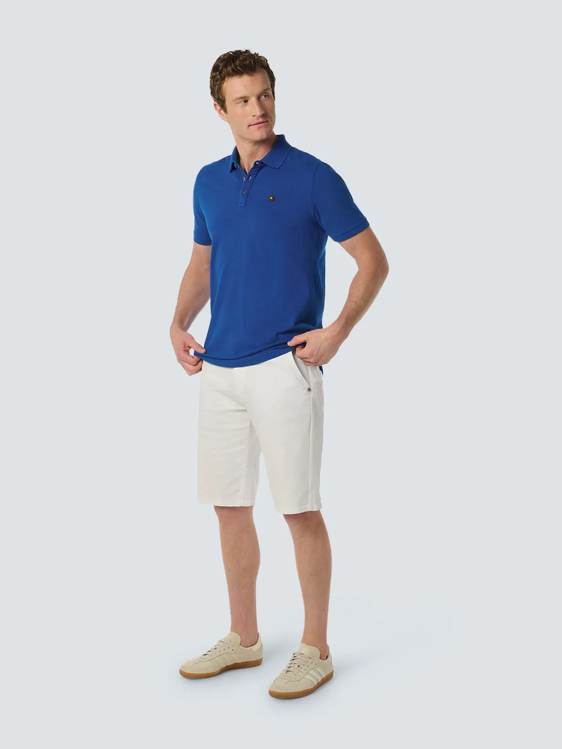 Cotton Polo with Stretch - Timeless Favorite for Any Occasion | Cobalt
