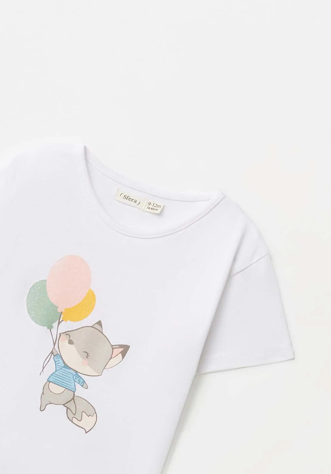 Fox Print T-Shirt - White