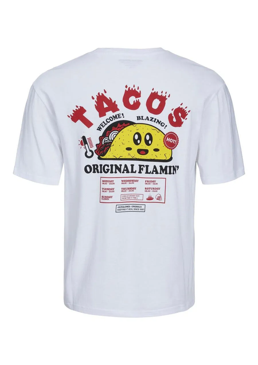 JORTACO TEE SS CREW NECK TG (White Taco)