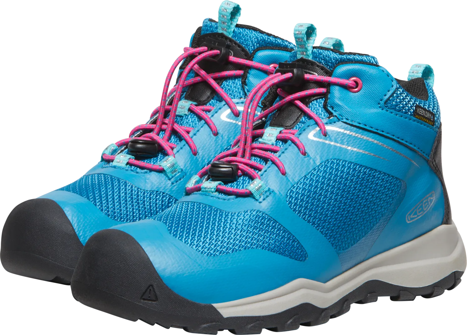 Keen Kids&#x27; Wanduro Waterproof Boot Fjord Blue-Fuchsia Purple | Buy Keen Kids&#x27; Wanduro Waterproof Boot Fjord Blue-Fuchsia Purple here | Outnorth