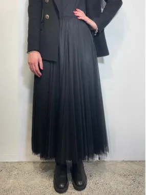 Minx Swan Lake Tulle Skirt - Black LONG